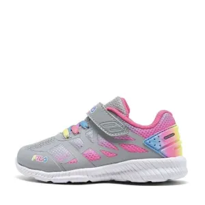New! FILA Little Girls Superstride 2 Running Sneakers Athletic Shoes Gray Pink