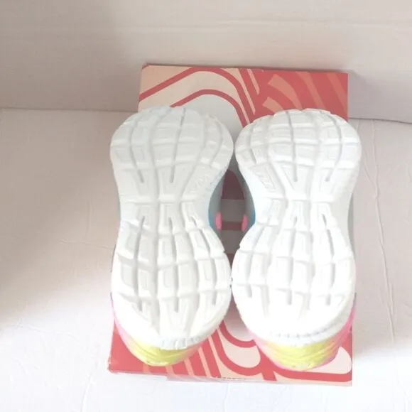 New! FILA Little Girls Superstride 2 Running Sneakers Athletic Shoes Gray Pink