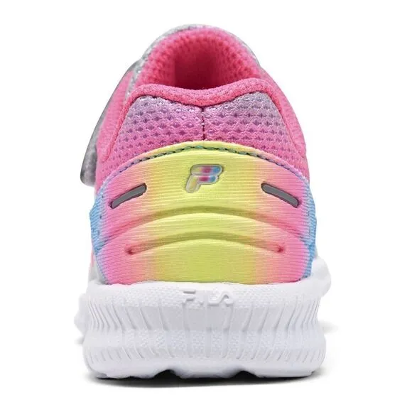 New! FILA Little Girls Superstride 2 Running Sneakers Athletic Shoes Gray Pink