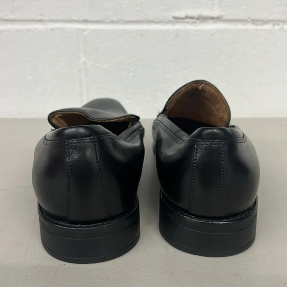 New Florsheim sz9.5 black #11955 leather loafer shoes dress shoe amelio moc toe