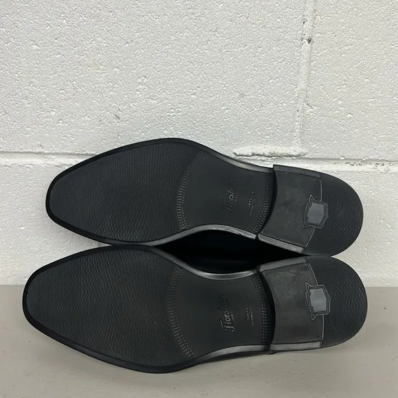 New Florsheim sz9.5 black #11955 leather loafer shoes dress shoe amelio moc toe