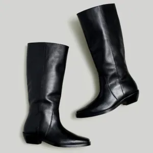 New! Madewell The Antoine Leather Tall Boot with Extended Calf