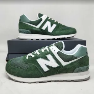 New men's 11.5 New Balance X J Crew 574 sneakers in Green White U574FGG
