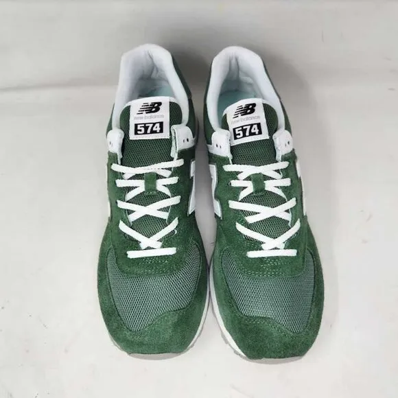 New men's 11.5 New Balance X J Crew 574 sneakers in Green White U574FGG