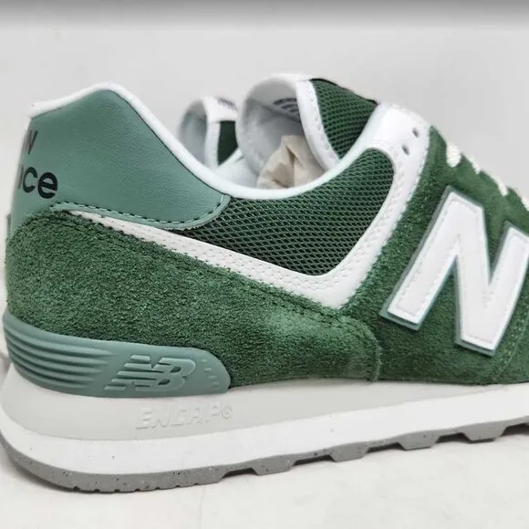 New men's 11.5 New Balance X J Crew 574 sneakers in Green White U574FGG