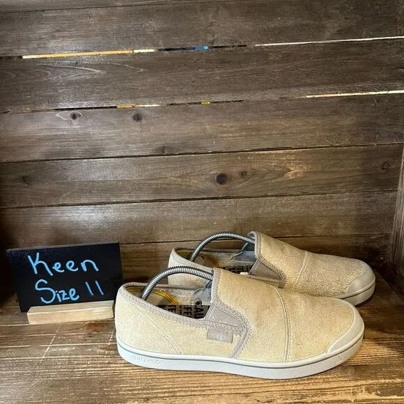 New Mens Keen Eldon Harvest Beige Suede Sneakers Shoes Slip On Walking Size 11 M
