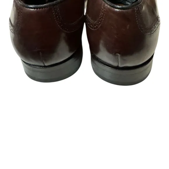 New Mezlan E6827 Brown Leather Men's Oxford Lace-up Dress Shoes 10