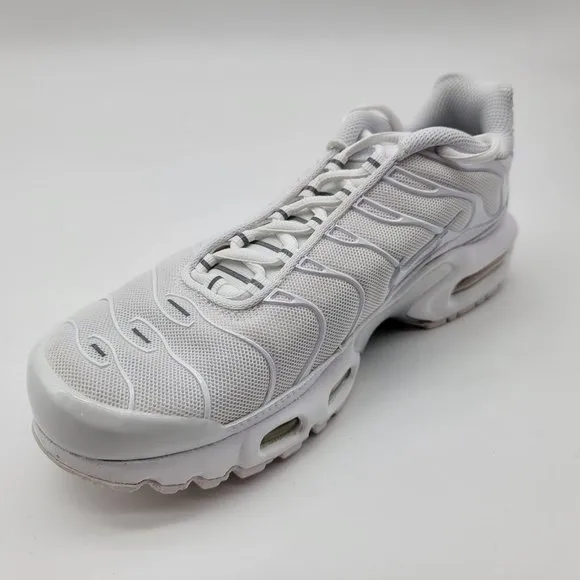 NEW Nike Air Max Plus Triple White Lifestyle Casual Shoes Sneakers