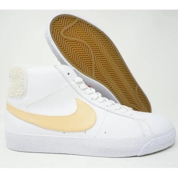 New Nike Men's Shearling Zoom Blazer Mid PRM Sneaker