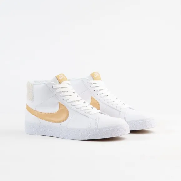 New Nike Men's Shearling Zoom Blazer Mid PRM Sneaker