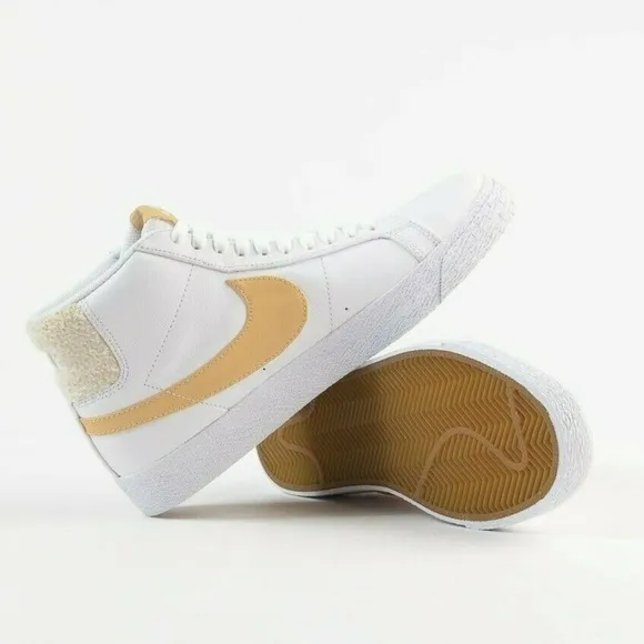 New Nike Men's Shearling Zoom Blazer Mid PRM Sneaker