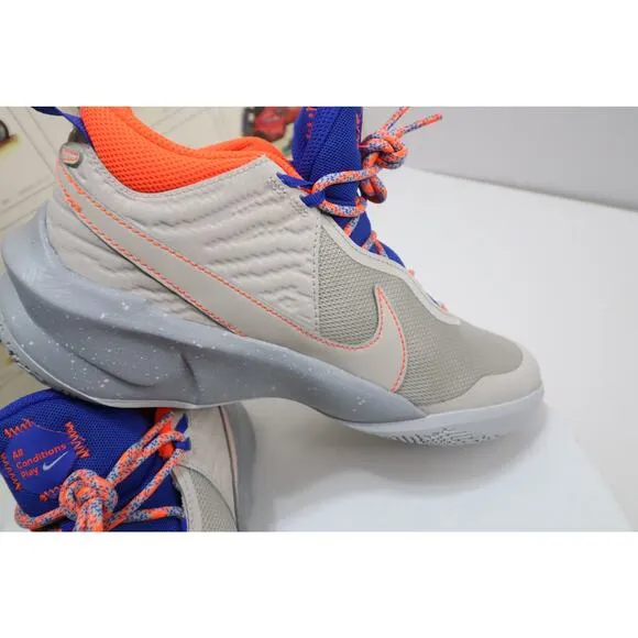 new Nike Team Hustle D 10 Desert Sand Boys Size 7Y CZ4179-001