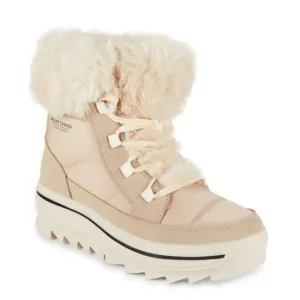 NEW PAJAR Torey Mid Rise Boots With Faux Fur Cuffs light sand for women 1061tn