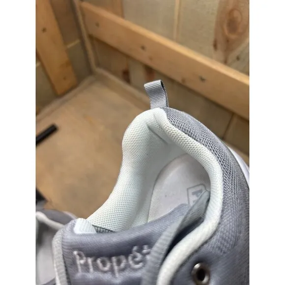 NEW Propet TravelActiv Stretch Walking Shoes W5102 US12 M (B) Gray White Womens