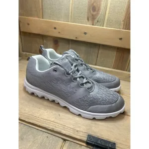 NEW Propet TravelActiv Stretch Walking Shoes W5102 US12 M (B) Gray White Womens