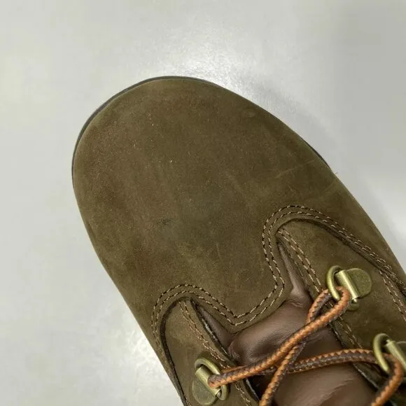 NEW TIMBERLAND Boys Field Boots Size 6.5 Lightweight Round Toe Leather Brown