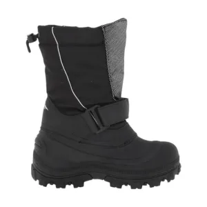 NEW TUNDRA kid's quebec boots in black/silver