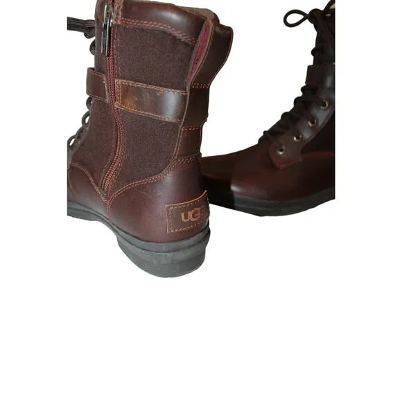 NEW UGG WOMEN'S HAPSBURG WATERPROOF‎ HAPSBURG BROWN HIKER SNOW BOOTS 7