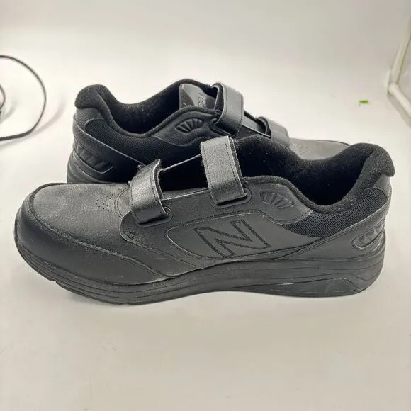 New Balance Men’s 928v3 Hook and Loop Walking  Size 11.5 D Black |MW928HB3|