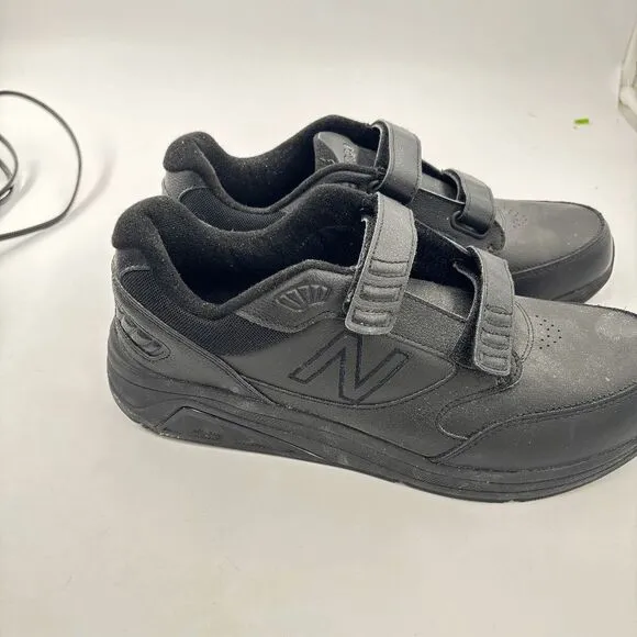 New Balance Men’s 928v3 Hook and Loop Walking  Size 11.5 D Black |MW928HB3|