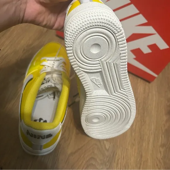 NIKE Air Force 1 '07 LV8 '82 - Tour Yellow' lace up shoes sneakers women’s 8.5