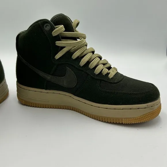 Nike Air Force 1 High Utility Shoes Women's 6 Olive Sequoia Green Excellent Cond