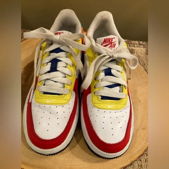 Nike Air Force 1 LV8 Sneakers Shoes Colorful FN6980-657 Kids Youth Size 4Y
