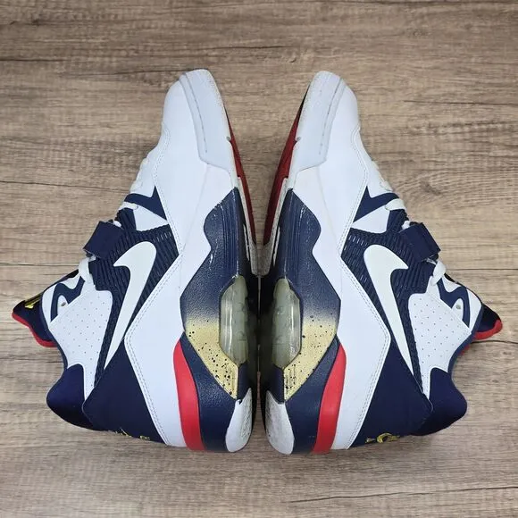 Nike Air Force 180 Dream Team Men's Size 12 White Blue Sneakers (310095-100)