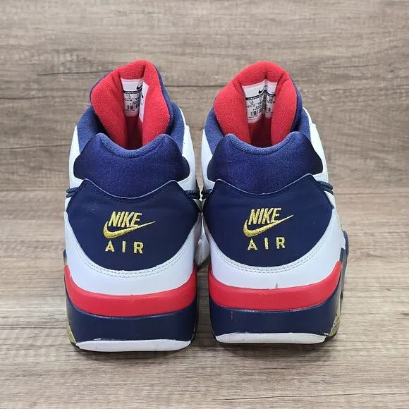 Nike Air Force 180 Dream Team Men's Size 12 White Blue Sneakers (310095-100)