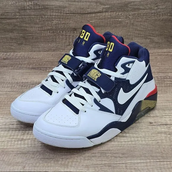 Nike Air Force 180 Dream Team Men's Size 12 White Blue Sneakers (310095-100)