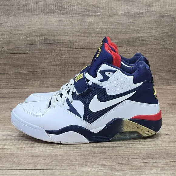 Nike Air Force 180 Dream Team Men's Size 12 White Blue Sneakers (310095-100)