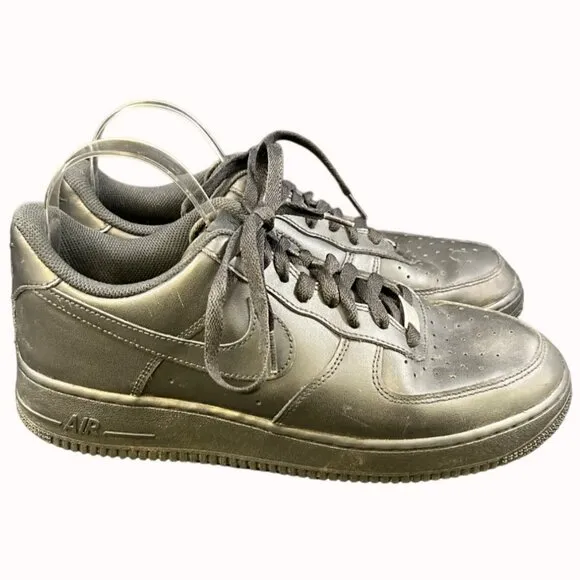 Nike Air Force 1s Men's Black Shoes/Sneakers Sz 10 SKU 4906