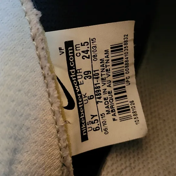 Nike Air Force One Blue Obsidian White Bone 2015 Casual Shoes Youth 6.5