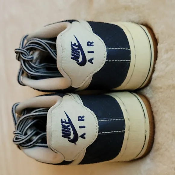 Nike Air Force One Blue Obsidian White Bone 2015 Casual Shoes Youth 6.5