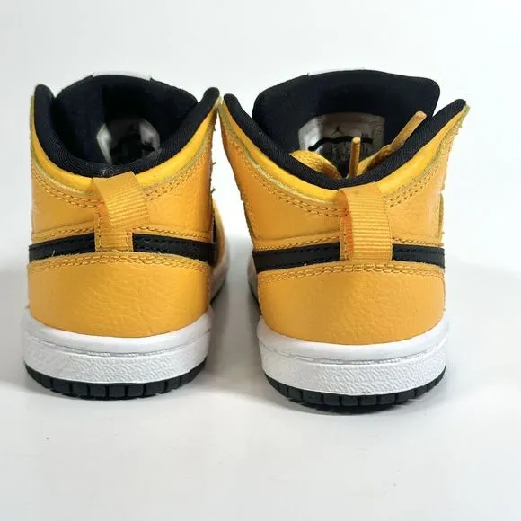 Nike Air Jordan 1 Mid Baby Size 5C Yellow Athletic Shoes Sneakers 640735-700