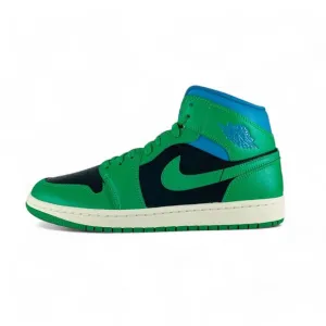 Nike Air Jordan 1 Mid Lucky Green Aquatone Women's Shoes Sneakers BQ6472-033