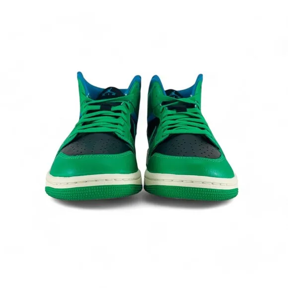 Nike Air Jordan 1 Mid Lucky Green Aquatone Women's Shoes Sneakers BQ6472-033