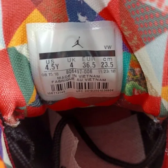 Nike Air Jordan 12 Retro Chinese New Year Sneakers Youth 4.5 Youth Shoes