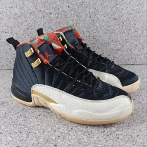 Nike Air Jordan 12 Retro Chinese New Year Sneakers Youth 4.5 Youth Shoes