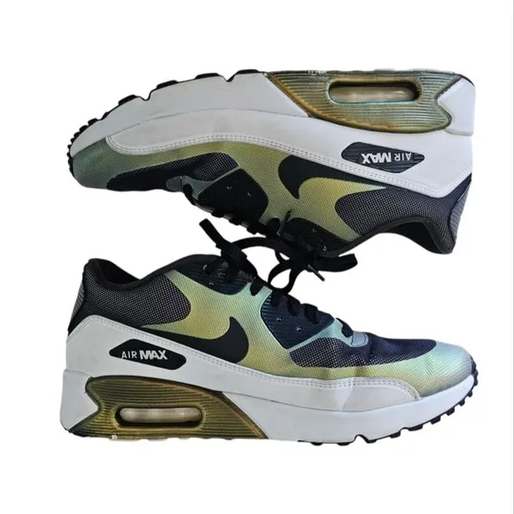 Nike Air Max 90 Ultra 2.0 SE Lace Up Sneaker Tennis Shoes Pale Citron Men Sz 10
