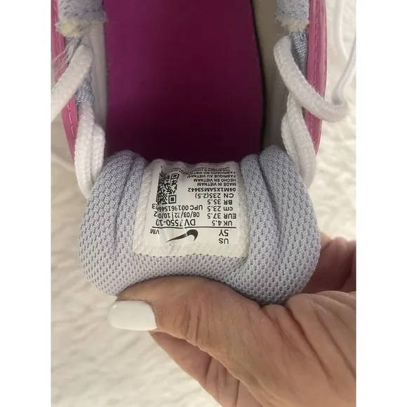Nike Air Max 97 GS Sneakers Shoes White/Pink 921522-116 Size 5Y Colorful