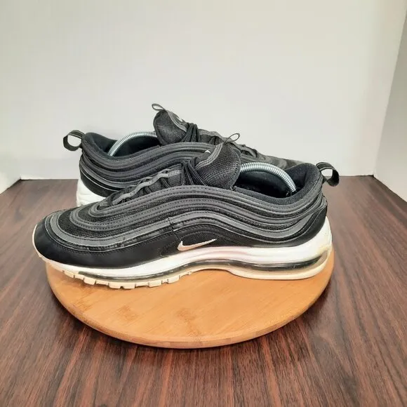 Nike Air Max 97 Mens Size 12 Shoes Black White Retro Athletic Sneakers 2019
