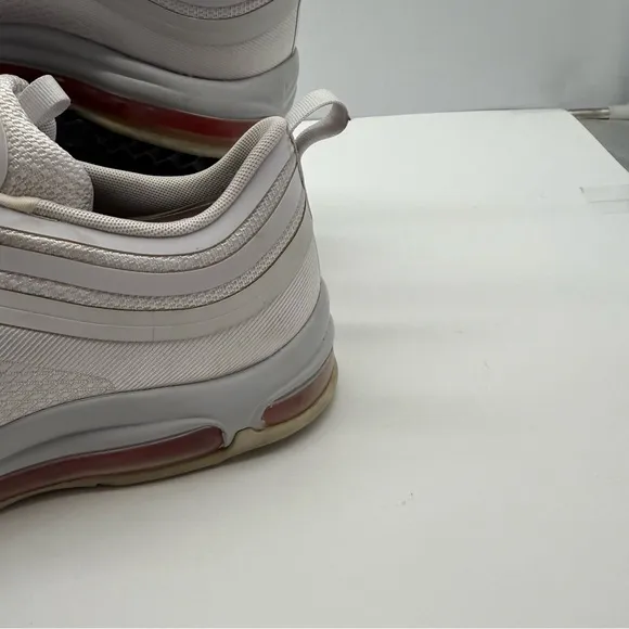 Nike Air Max 97 Ultra 17 Mens 11.5 White Varsity Red Shoes Sneakers AH9947-002