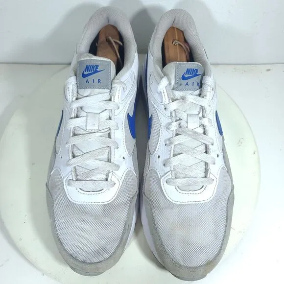 Nike Air Max SC Sneakers Men 11 White Game Royal Wolf Blue Gray Casual Shoes EUC