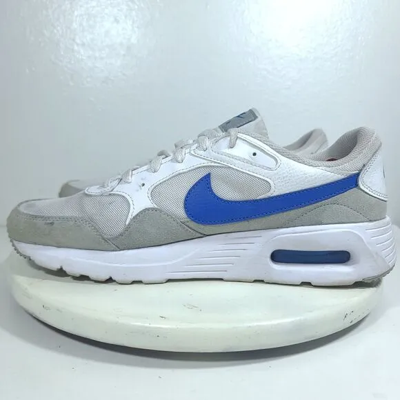 Nike Air Max SC Sneakers Men 11 White Game Royal Wolf Blue Gray Casual Shoes EUC