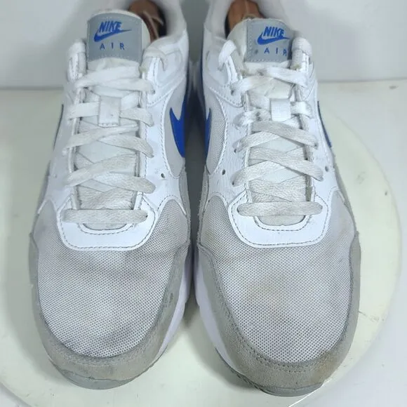 Nike Air Max SC Sneakers Men 11 White Game Royal Wolf Blue Gray Casual Shoes EUC