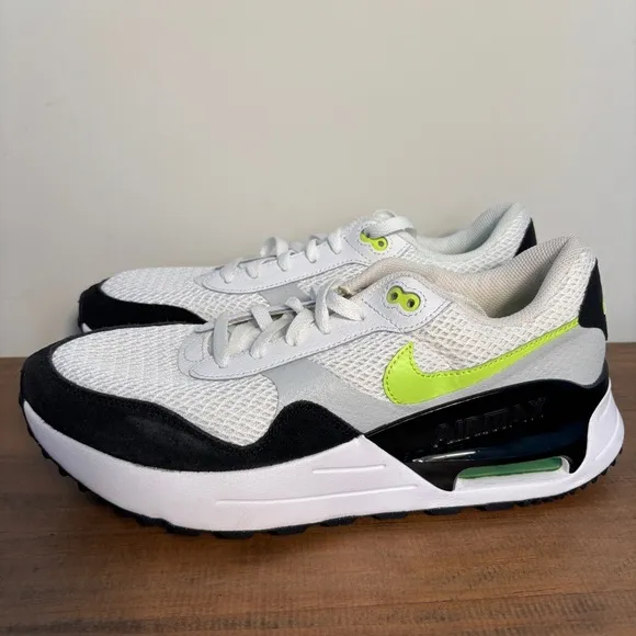 Nike Air Max SYSTM White Volt Sneakers Shoes DM9537-100 Men's Size 9.5