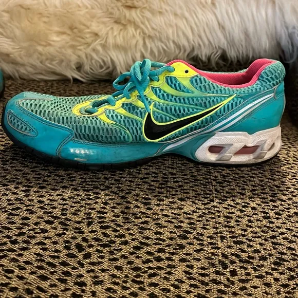 Nike Air Max Torch 4 343851-376 Hyper Jade &amp; Yellow Mesh Running Shoes Size 11