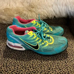Nike Air Max Torch 4 343851-376 Hyper Jade &amp; Yellow Mesh Running Shoes Size 11