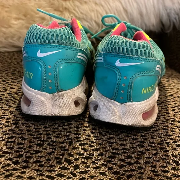Nike Air Max Torch 4 343851-376 Hyper Jade &amp; Yellow Mesh Running Shoes Size 11